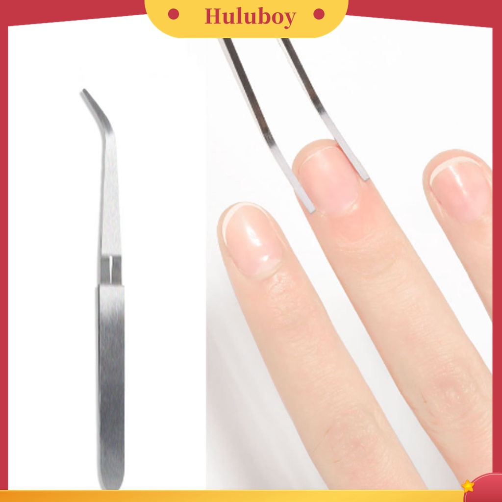 Huluboy Huluboy♡ Pinset Penjepit Kuku Bahan Stainless Steel Untuk Manicure