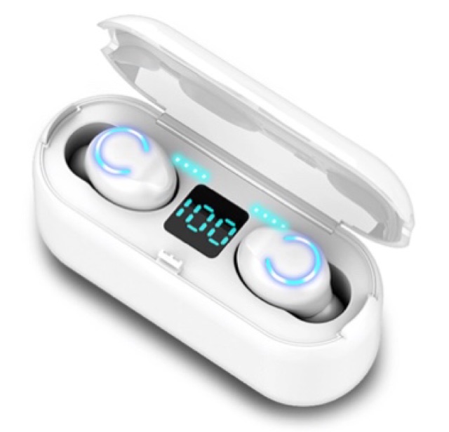 dc88 Bluetooth F9 TWS LED ( F9 - 8 ) Wireless Earphone Earbuds TWS F9 / F9.8 LED Digital Display