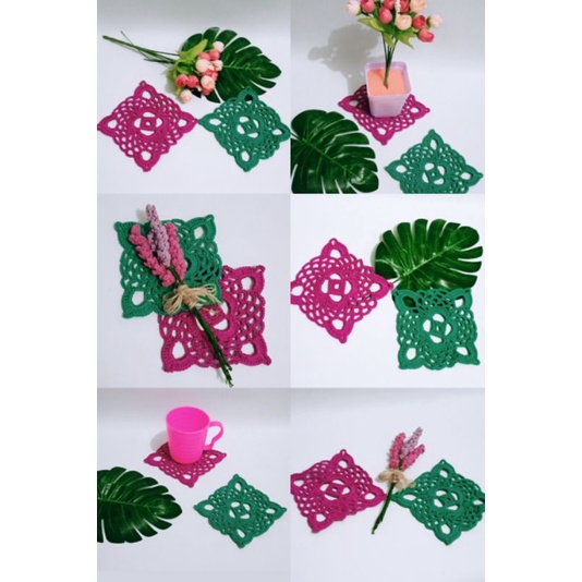 Tatakan Gelas Rajut / Alas Gelas Rajut