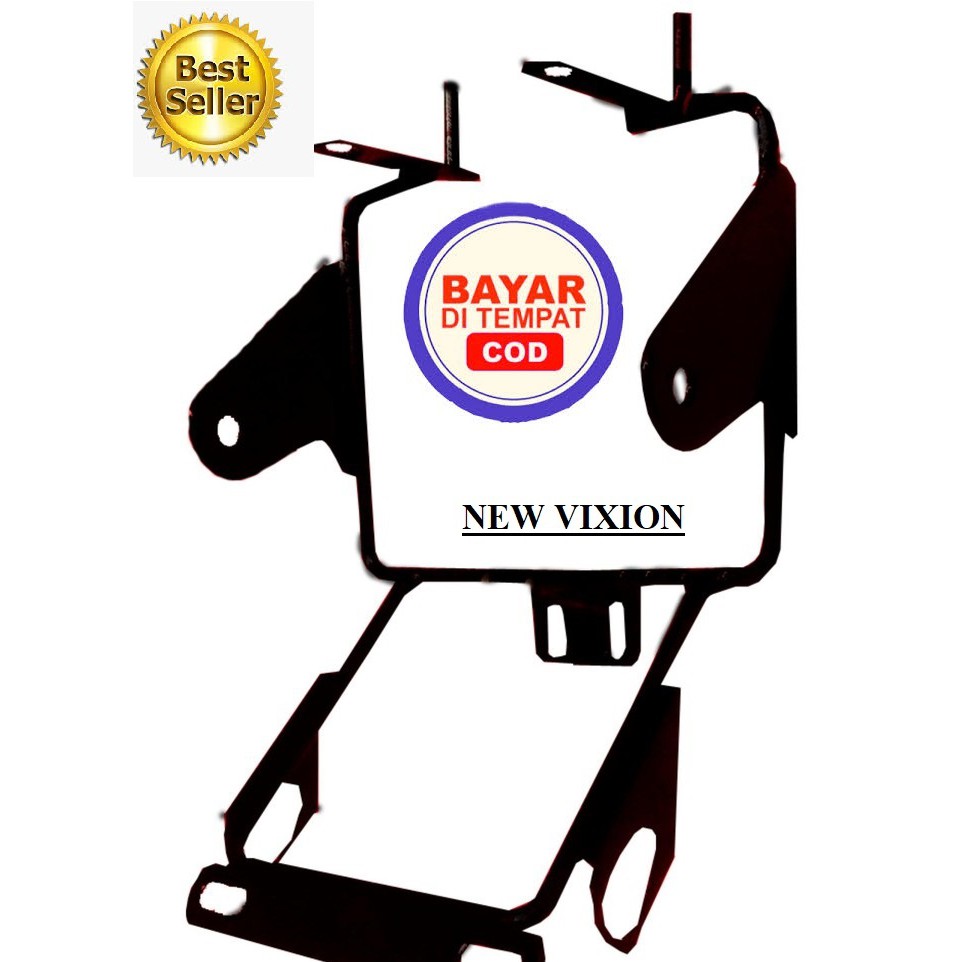 CADEL Braket Lampu Pesek New Vixion Plus Lampu Tiger Revo Bulat 7 Inc Variasi Lampu