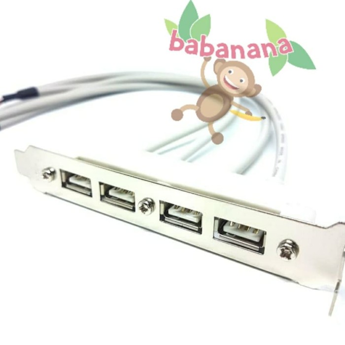 Kabel splitter USB 2.0 9 pin 2 to 4 port pc cabang back slot pci hub EXTENDER EXTENSION FRONT PANEL 9PIN USB