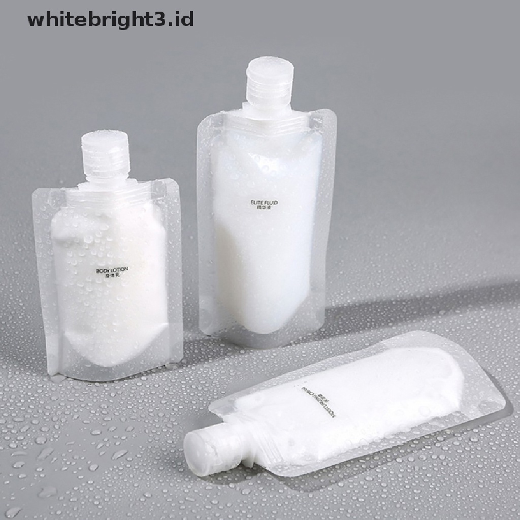 (whitebright3.id) Botol Kosong Portable Tempat Cairan Makeup / Kosmetik Untuk Travel