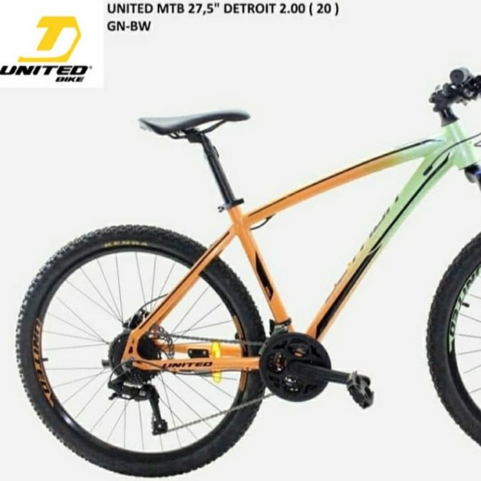 Sepeda Gunung MTB 27,5" United Detroit 2.0 New 2020 Khusus GO-SEND
