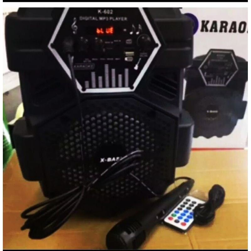 SPEAKER BLUETOOTH FREE MIC KARAOKE K-602 TERLARIS