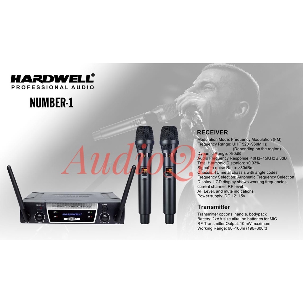 Mic Hardwell Number 1 / Microphone Wireless Hardwell Original