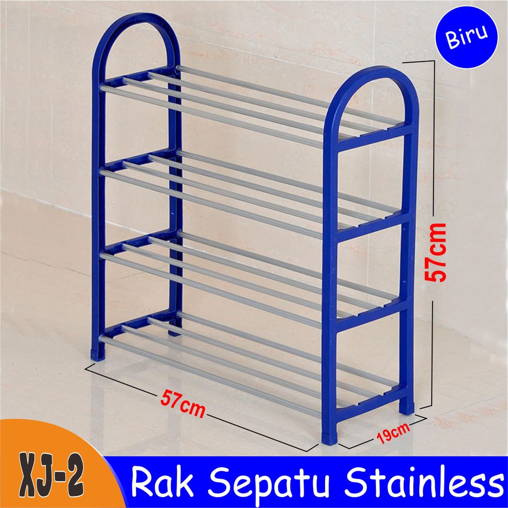 Barnik88 Rak Sepatu Susun Portable Serbaguna Rak sepatu stainless / Rak sepatu murah ANTI KARAT (Mudah bongkar pasang)