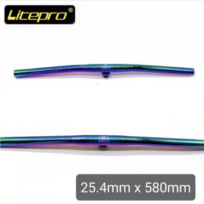 Handlebar Stang LITEPRO Rainbow Pelangi 25,4x580 mm Aluminium Alloy