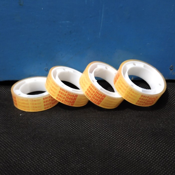 

Selotip / Isolasi Kado Bening Kecil GOLDTAPE 1/2 Inch