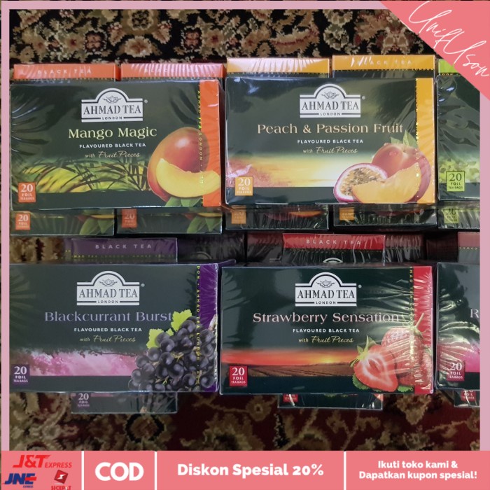 

⭐COD⭐ ahmad tea mango magic. teh rasa mangga. isi 20 pcs