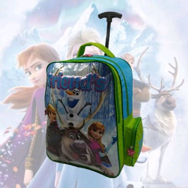 Tas ransel trolley anak sekolah sd perempuan frozen