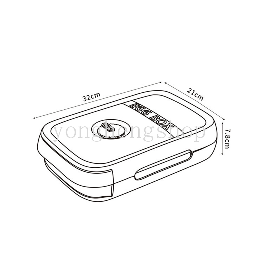Kotak Penyimpanan Telur Kapasitas Besar Untuk Kulkas