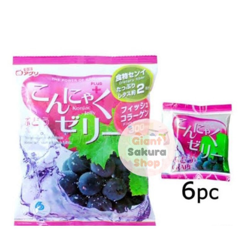 

Yukiguni Aguri Konjac Jelly Grape / snack jepang / minuman diet / minuman jepang / agar-agar jepang