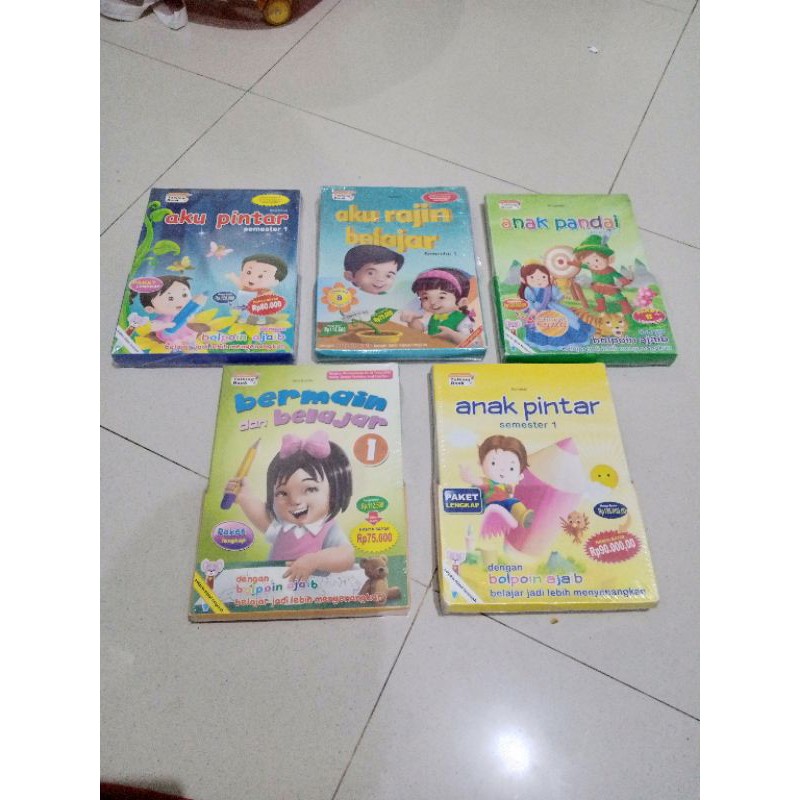 Best Seller Intan Pariwara  Paket Buku Akivitas Paud / TK ( Isi 13 ) (tidak termasuk Bolpoin Ajaib)
