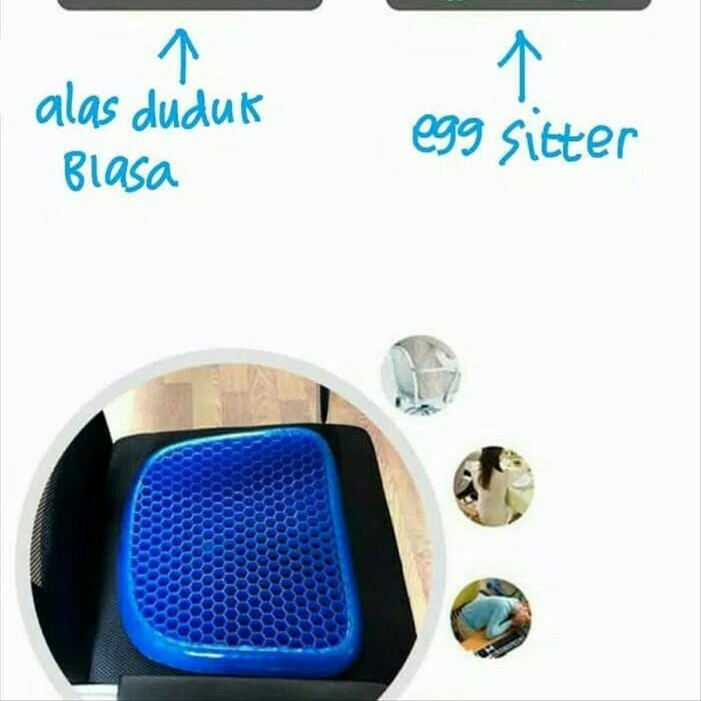 Bantal Gel Egg Alas Duduk Empuk Berkualitas Tinggi Cocok Untuk Kesehatan