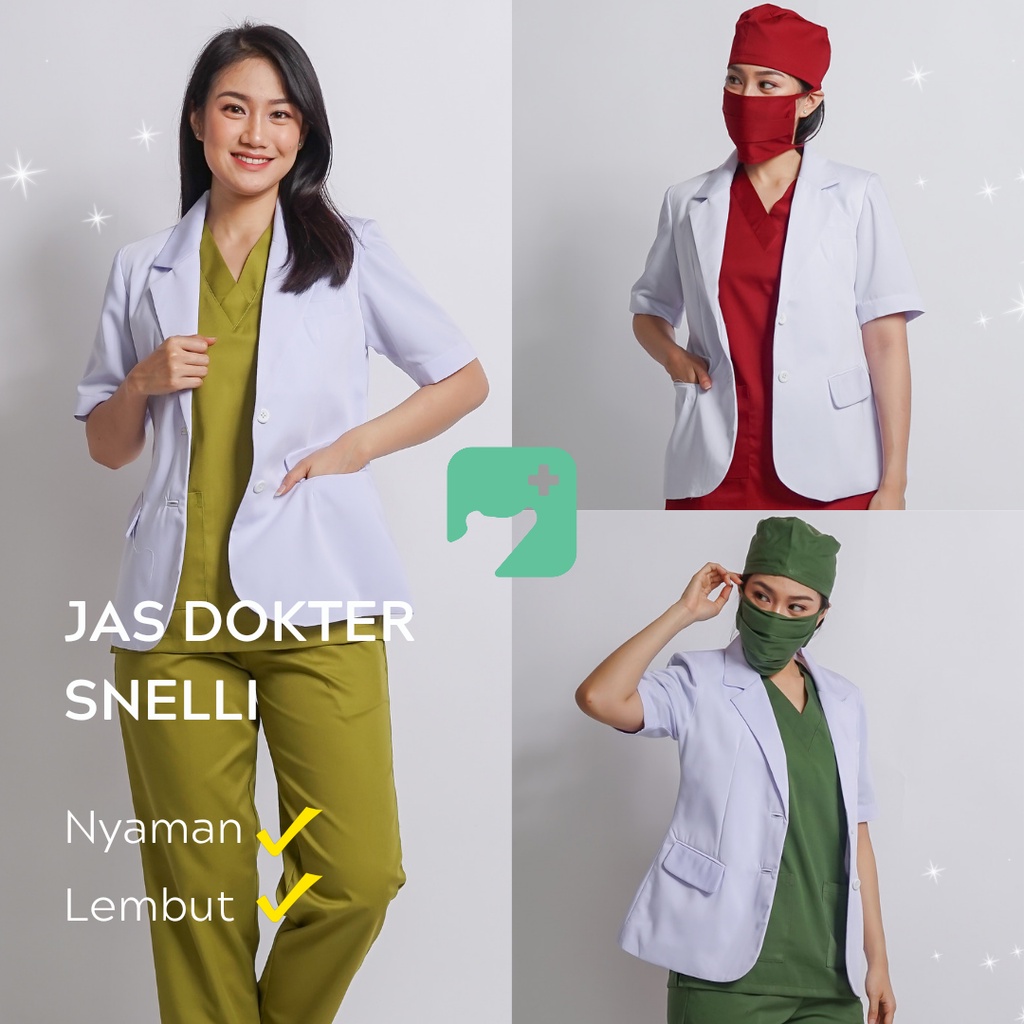 Jas Dokter / Snelli Lengan Pendek/Panjang Premium - AERA MEDIKA