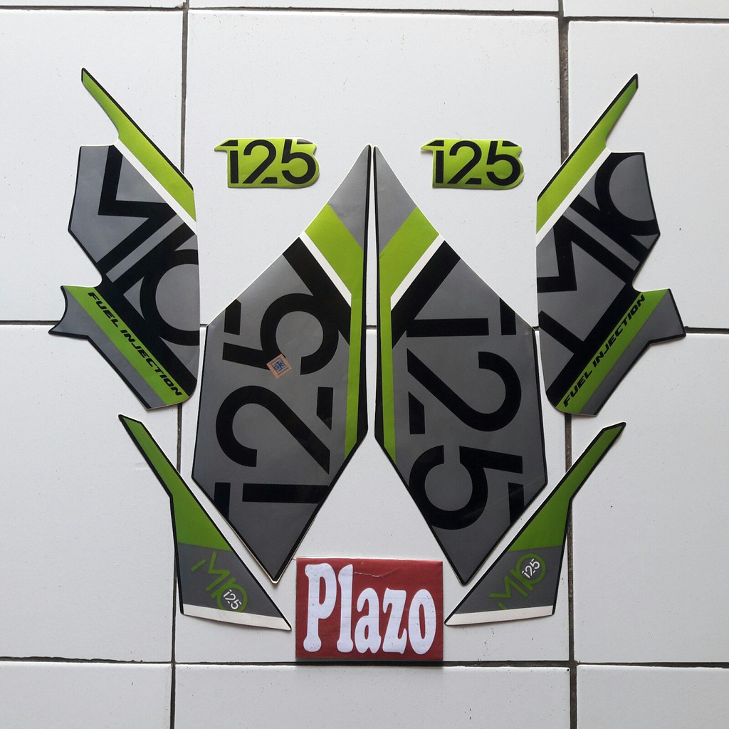 stiker mio m3 125 2017 hitam-hijau