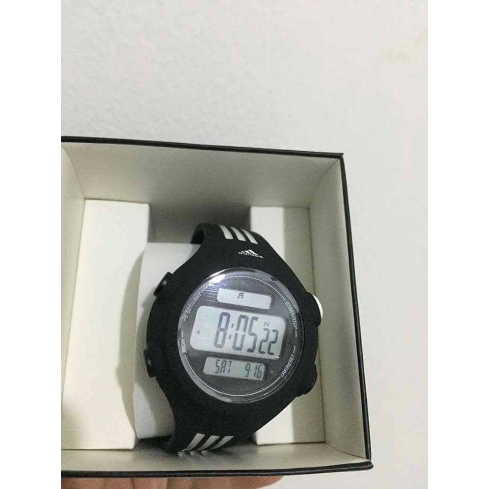 Jam Adidas HITAM Black Asli Original Unisex Cowok Cewe