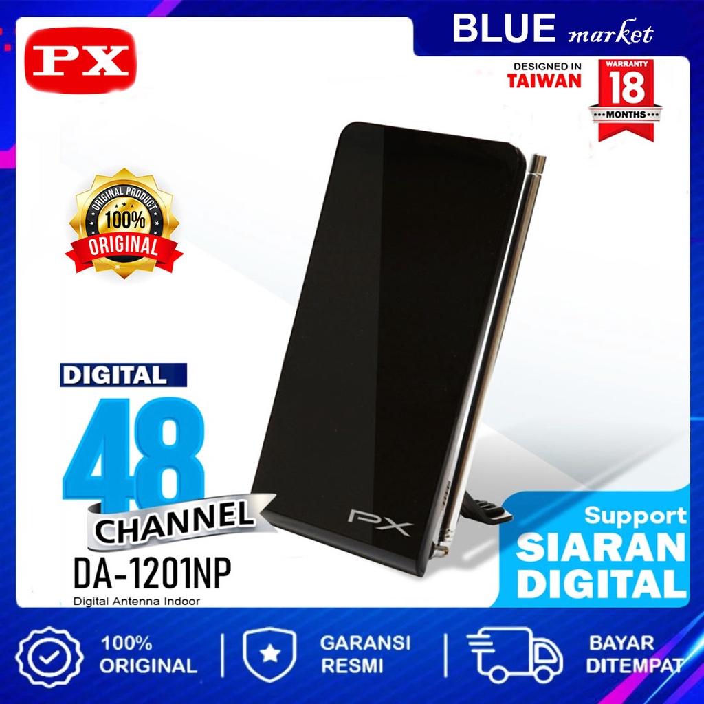 Antena TV Indoor PX DA-1201NP Digital TV DVB-T2 (Garansi 18 bulan)