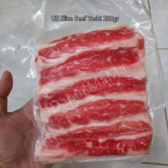 

Terhot! Us Slice Beef Yoshi 250Gr