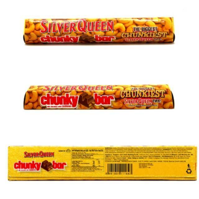 Chunky Bar SilverQueen  cokelat 95 Gram Varian Mede / Almond