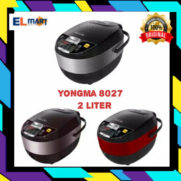 YONGMA SMC8027 magic com Rice Cooker digital 2 Liter 14in1 Yong Ma SMC 8027 2L 400 watt Original