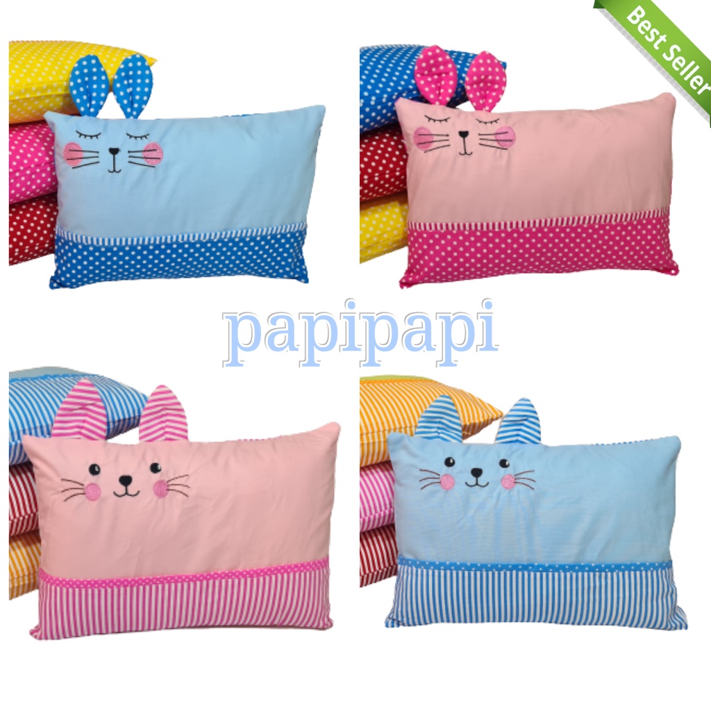 bantal bayi katun velvet bordir