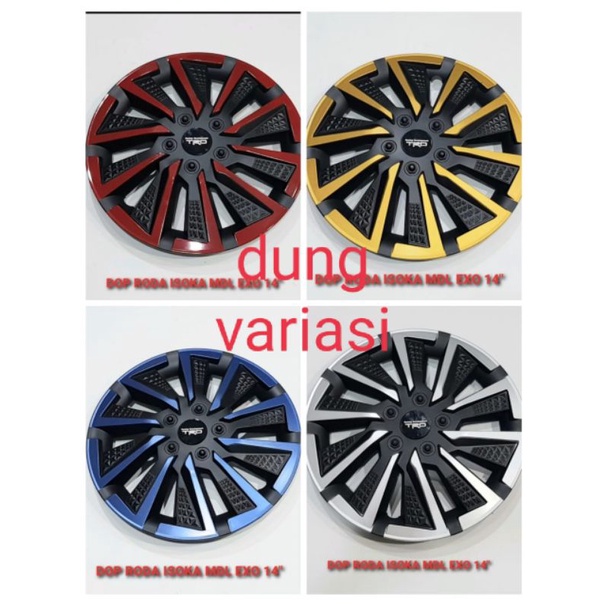 Dop velg cover tutup whelldop EXO ring 13 & 14 mobil universal Agya Ayla Kijang Carry Avanza Xenia C