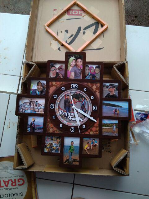 Jam Dinding Unik Model Frame Foto