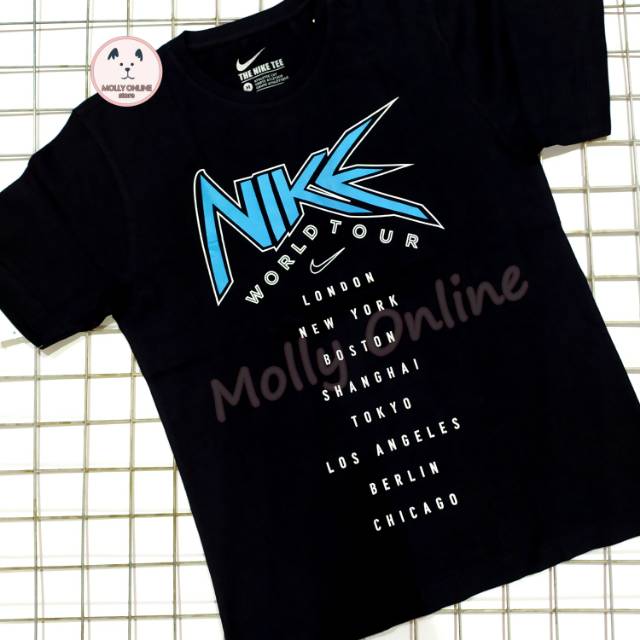 Tshirt Pria Nike World Black factory outlet / kaos Nike/ kaos pria / factory outlet / FO