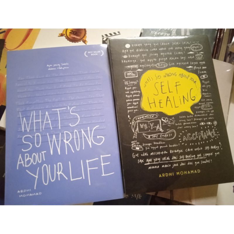 PAKET 2 BUKU WHAT S WRONG ABOUT YOUR LIFE & WHA'S WRONG ABOUT YOUR SELF HEALING KERTAS BOOKPAPER