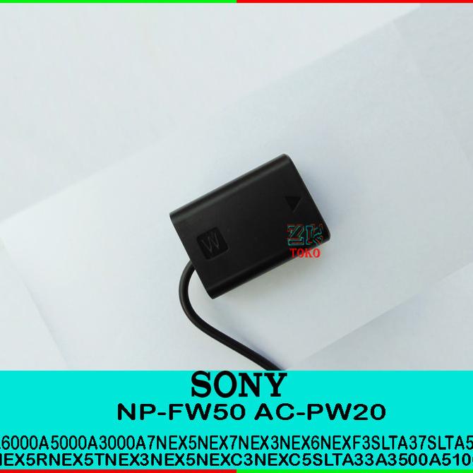Ac-Pw20 Np-Fw50 Usb Adapter Sony Charger Dummy Battery Dc Coupler