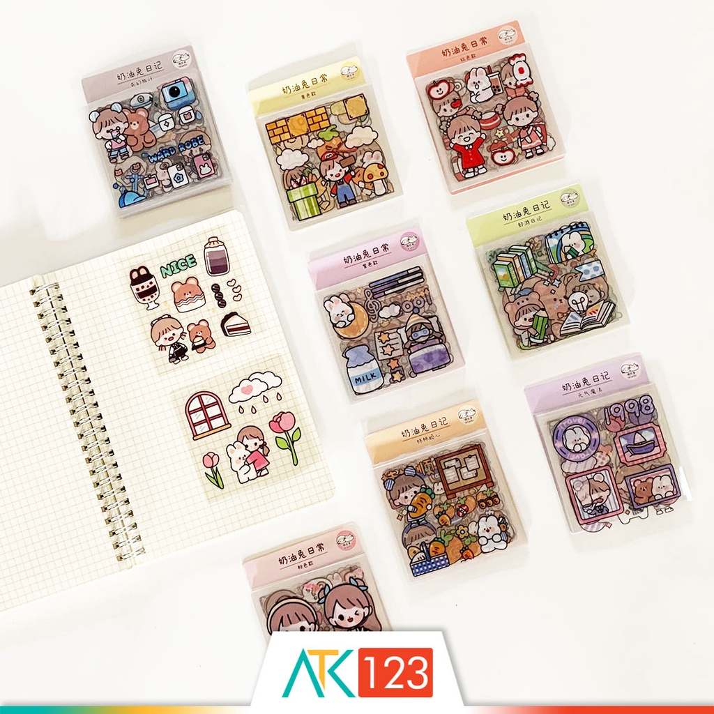 

Stiker Karakter Kartun Lucu / Cartoon Stickers - Telado 20 Lembar (8 x 8 cm)