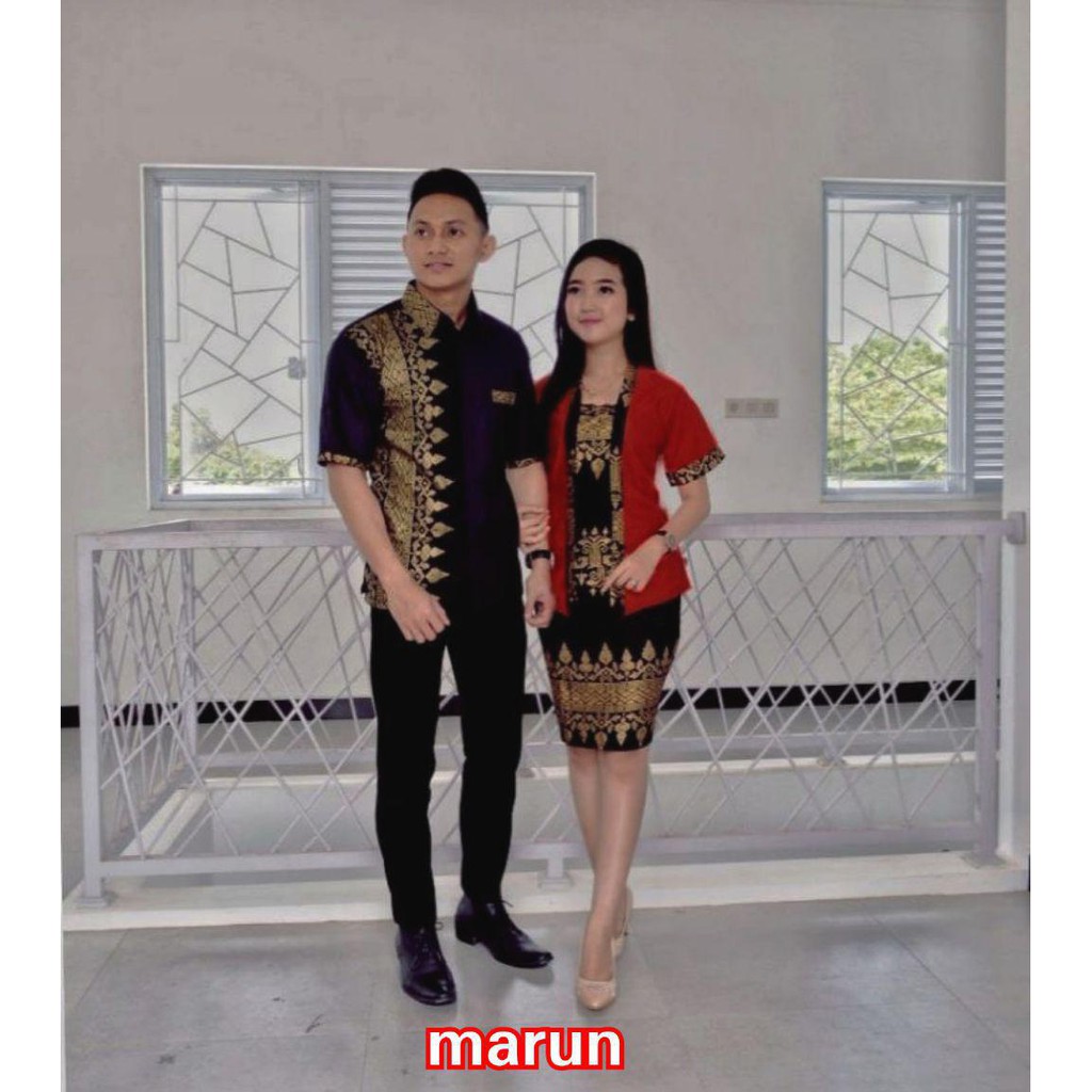 BATIK COUPLE RNB KEBAYA PENDEK ROK SPAN PENDEK ANJANI GOLD