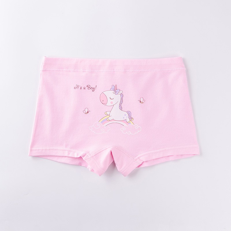 3PCS Gadis Unicorn Celana Dalam Katun Lucu Lembut Pakaian Dalam Anak Celana