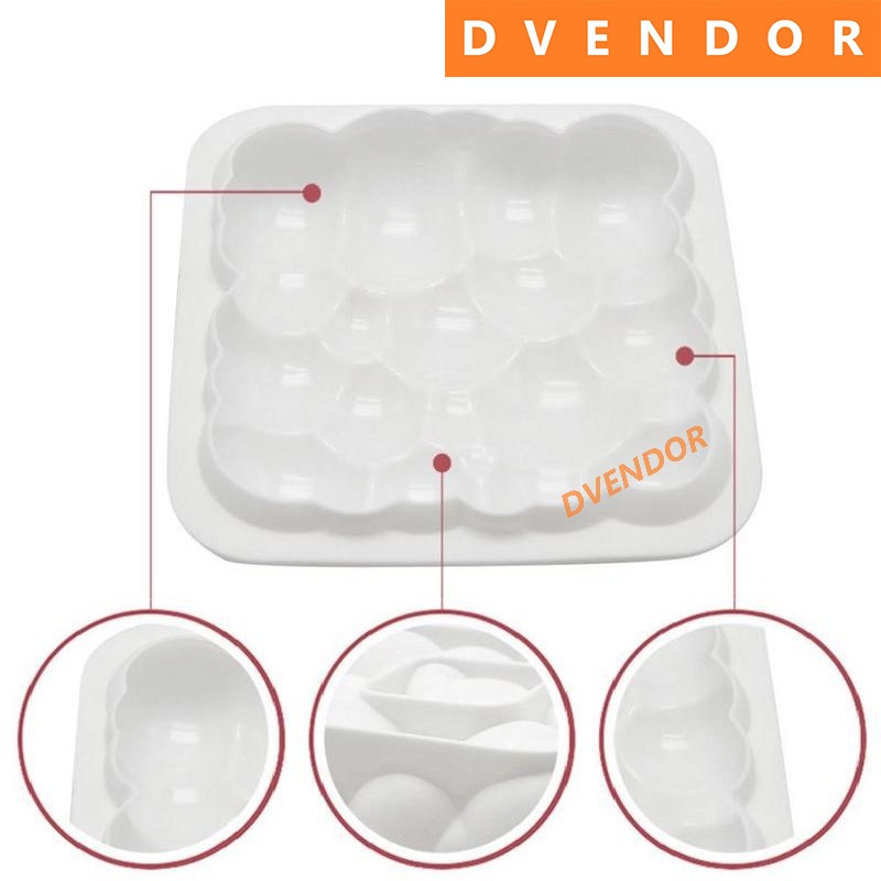 3D SILICON MOULD CLOUD CETAKAN SILIKON AWAN LOYANG TART COKLAT FONDANT SILICONE MOLD PINATA MOUSSE CAKE