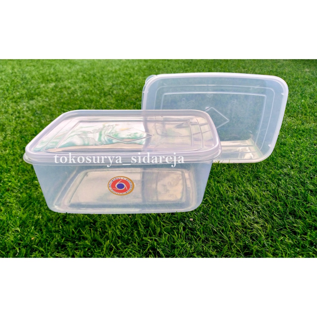 Kotak Plastik Pinguin 1800ml & 3500ml / Wadah Makanan Plastik / Kotak Makanan / Penyimpanan Makanan 