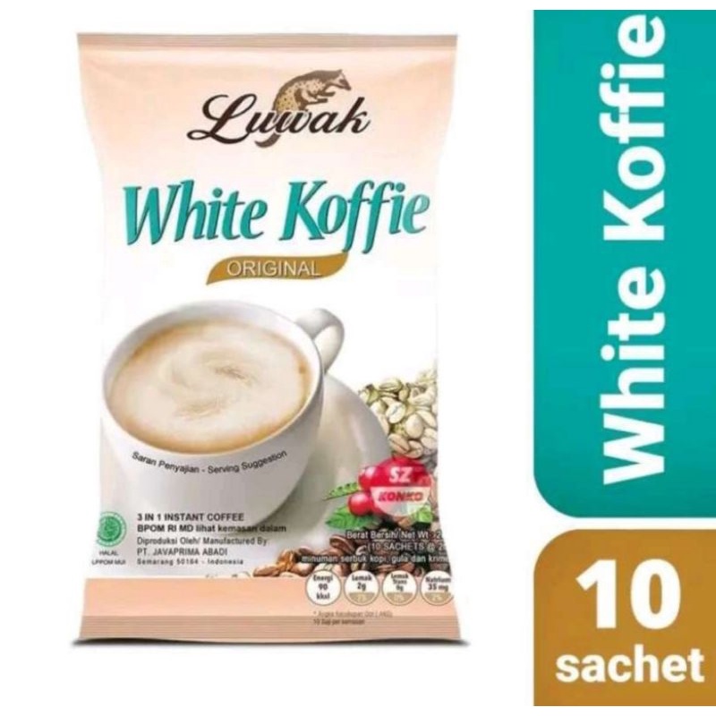 

Kopi Luwak Rasa Original White Koffie (20 grx10 pc/ bag)