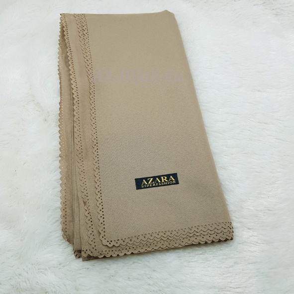 Segi empat voal oscara polos / jilbab polos azara-khaki