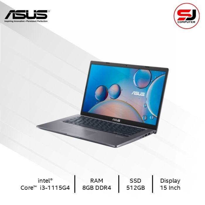 ASUS A516EAO-VIPS351 VIPS353 i3-1115G4 4GB 512SSD 15.6FHD W10+OHS GREY