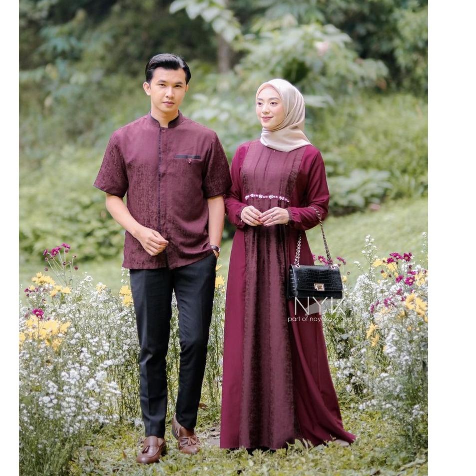 READY GAN SARIMBIT GAMIS COUPLE ZIYA - COUPLE GAMIS MUSLIM KEKINIAN - GAMIS REMAJA MUSLIMAH - SET BA
