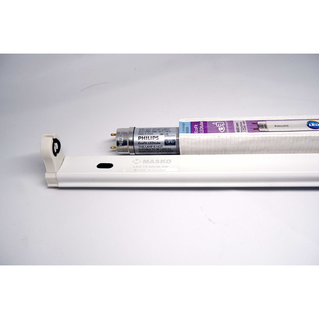 Philips LED Ecofit T8 8 Watt + Kap