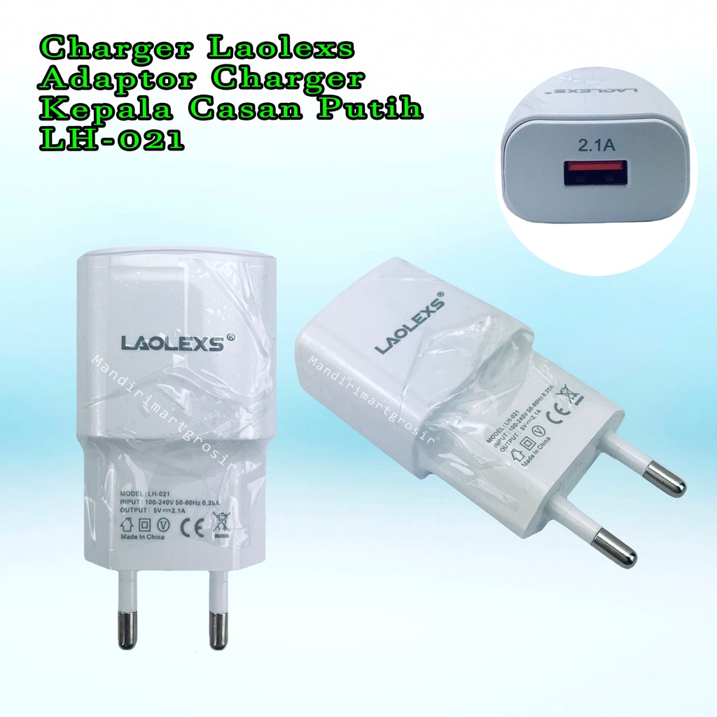 Adaptor Charger *Charger Laolexs * Kepala Casan Putih * LH-021