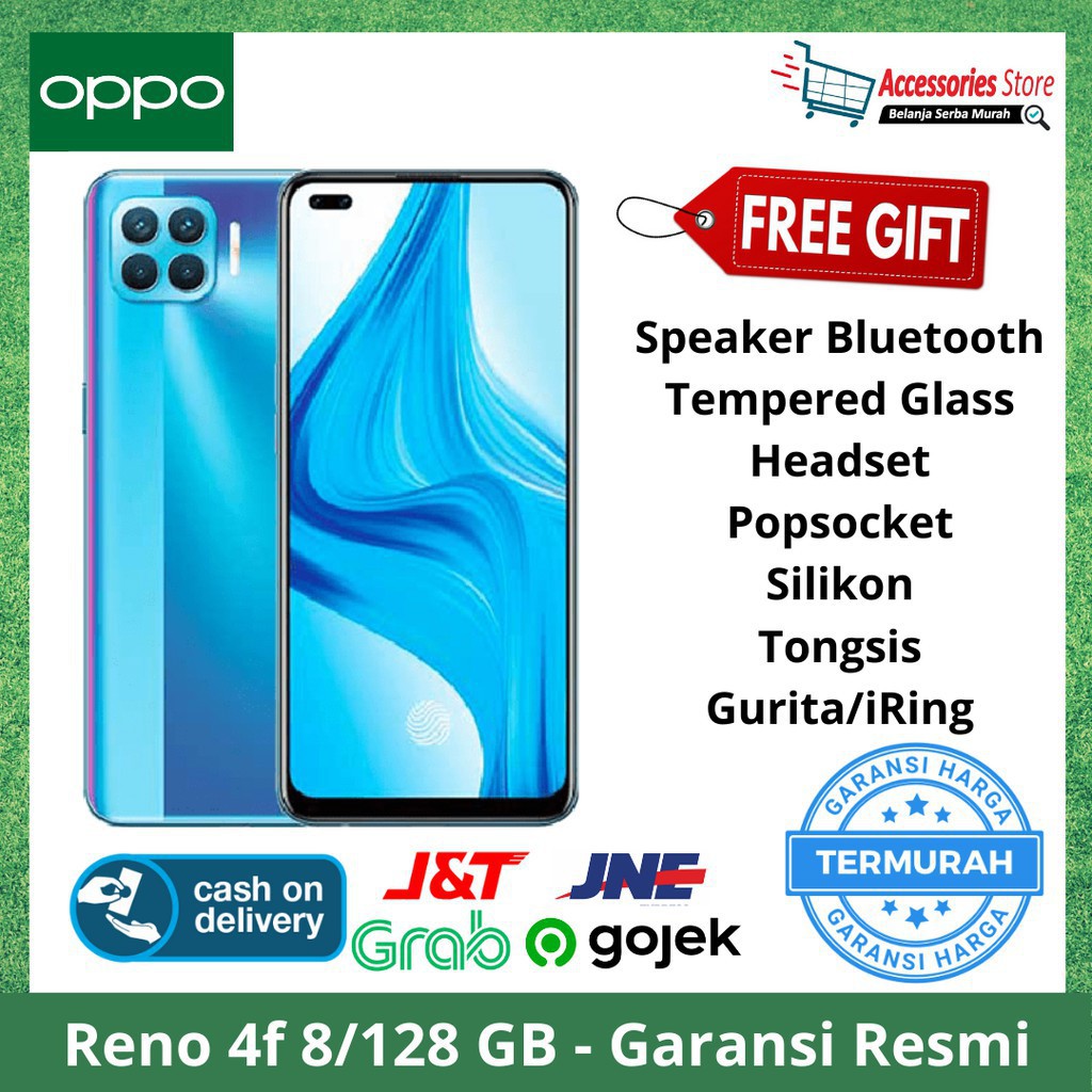 PROMO SPESIAL AKHIR TAHUN  PROMO MURAH HP OPPO RENO 4F 8/128GB - GARANSI RESMI OPPO PROMO SPESIAL