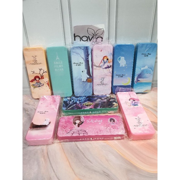 kotak pensil TINGKAT bahan PLASTIK ada KODE PASSWORD/PENCIL CASE-3