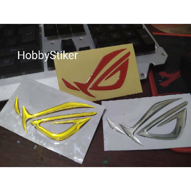 Stiker Asus ROG Republic of gamer timbul untuk handphone Stiker Asus ROG Republic of gamer timbul untuk handphone
