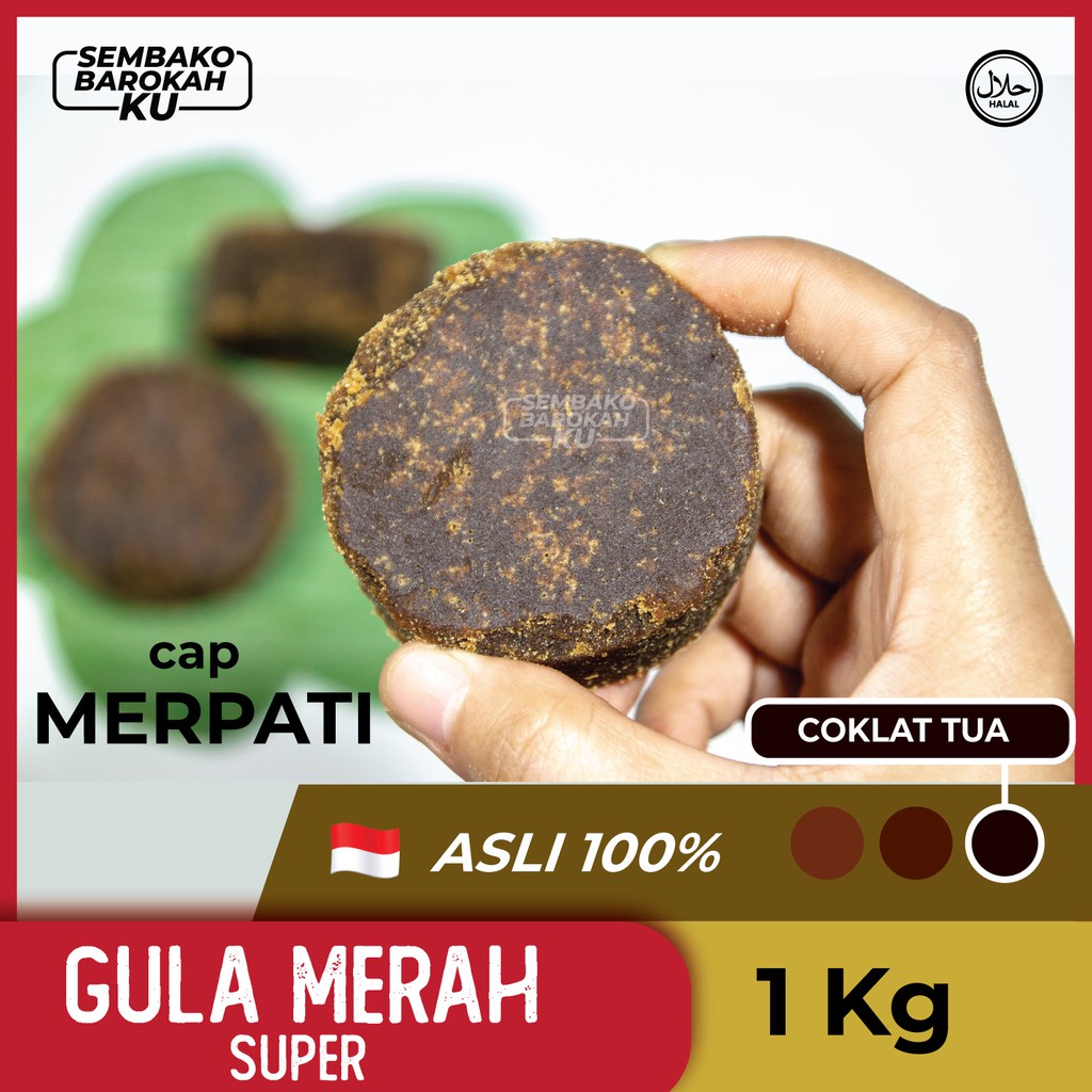 

Gula Jawa 1 KG merpati mas premium kualitas super warna hitam