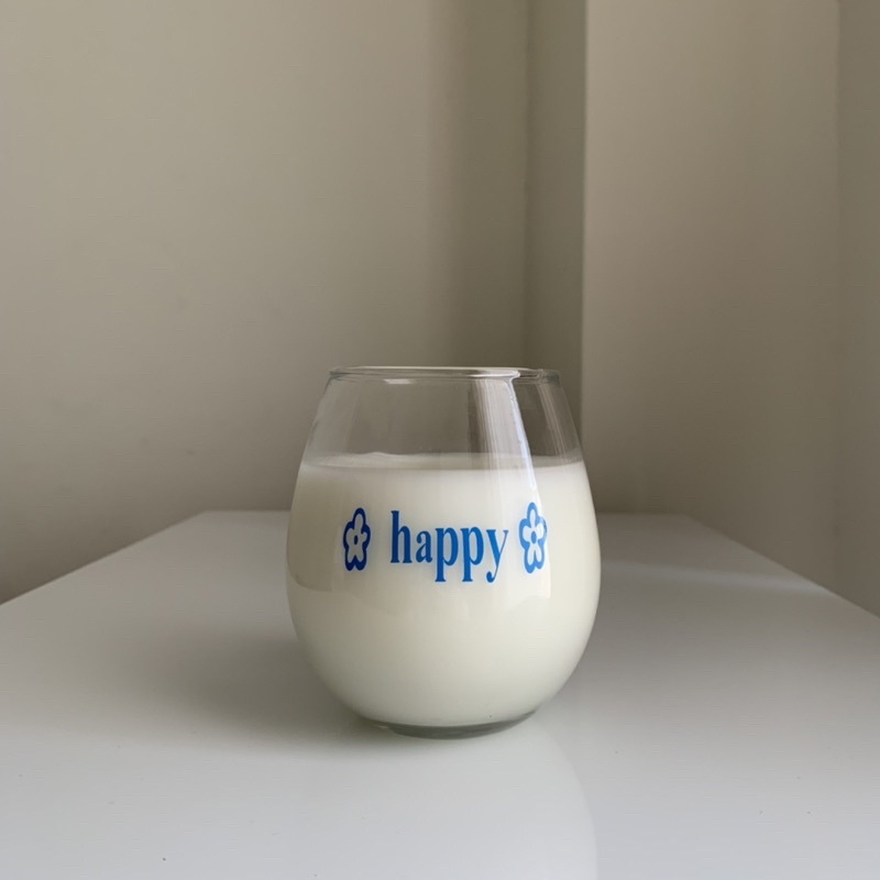 Gelas Korea Aesthetic | Gelas Kaca | Gelas Motif | Gelas Karakter | Gelas Transparan | Gelas Bubble