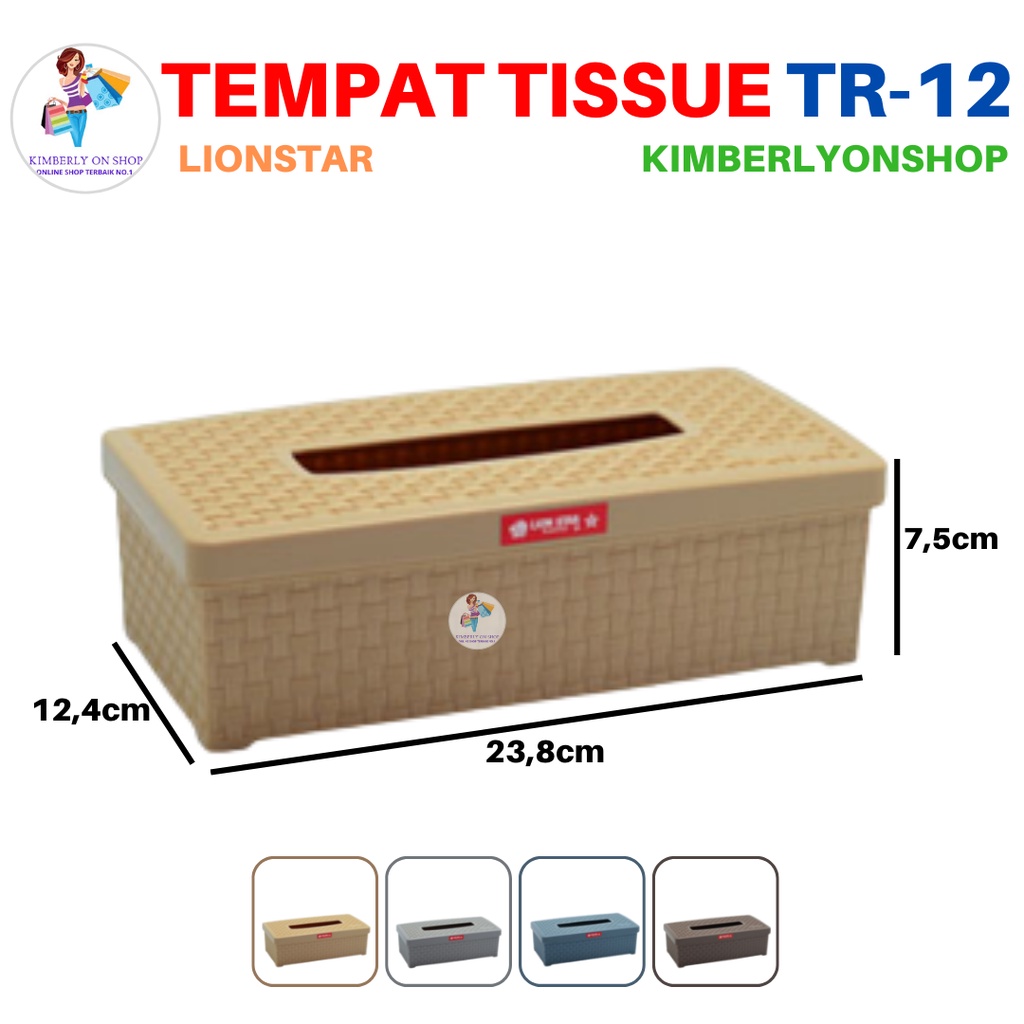 Tempat Tissue Rato S Kotak Tisu Plastik TR 12 Lion Star