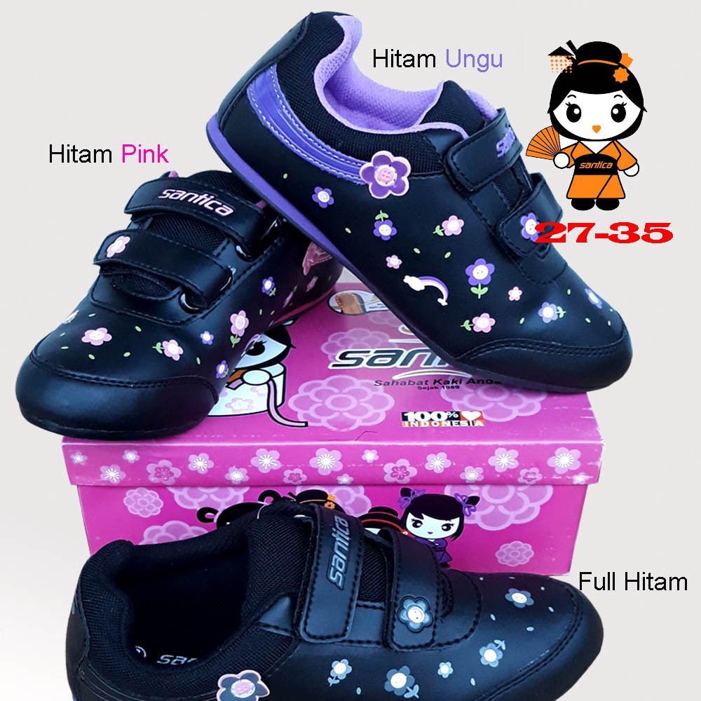  SEPATU  ANAK  SEKOLAH  PEREMPUAN  RINGAN SANTICA CHIKA TK  SD 