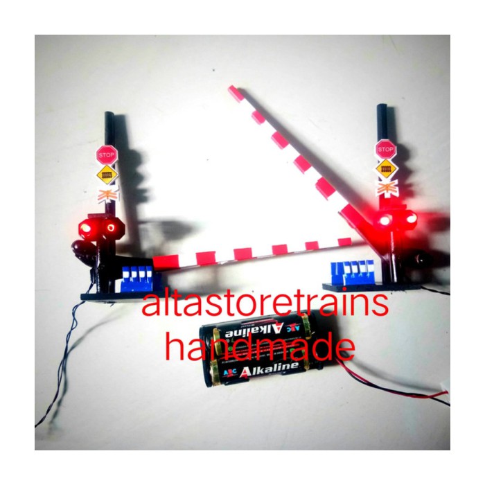 miniatur pintu palang Kereta PJL murah Berkualitas